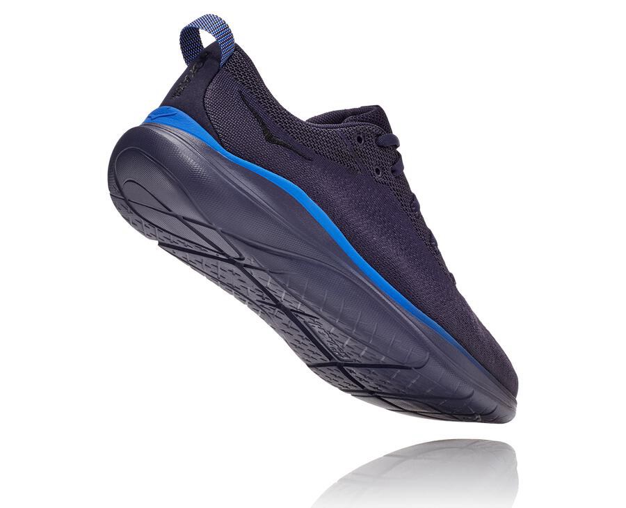 Zapatillas Running Hoka One One Hombre - Hupana Flow - Azul Marino - QIS072936